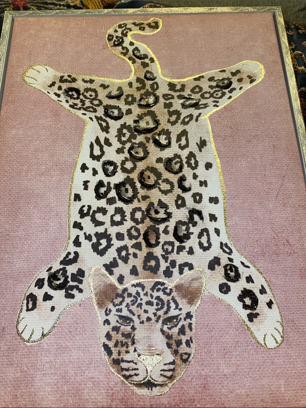 Pink Leopard Rug Wall Art – Decorative Home Wall Decor